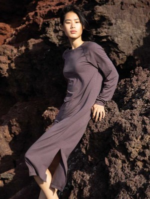 Calida Dsw Warming Nightdress Deepsleepwear Damen Soft Taupe | 59603-LPBU