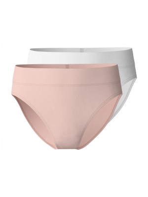 Calida Elastic Duopack Brief Soft Waistband, High Waist Unterwäsche Damen Rosa | 64037-RWHZ