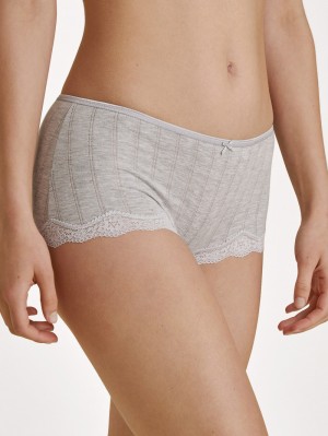 Calida Etude Toujours Panty, Low Cut Unterwäsche Damen Grau | 67948-AJBT